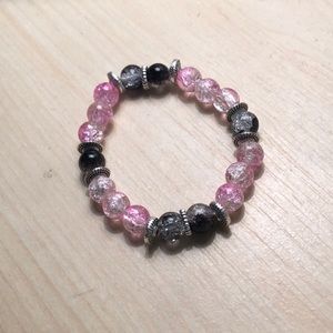 🌸Handmade Glass Bead Stretch Bracelet